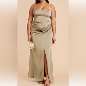 BIRDY GREY Anne matte satin dress